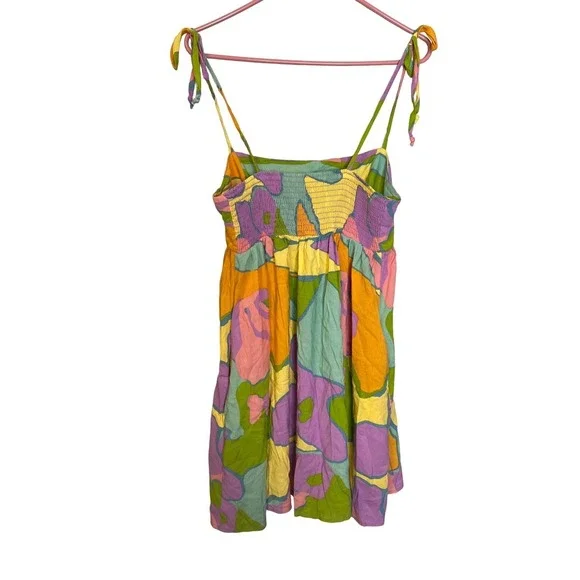 Show Me Your Mumu Gretchen Mini Dress Summer Sorbet L - Picture 7 of 9